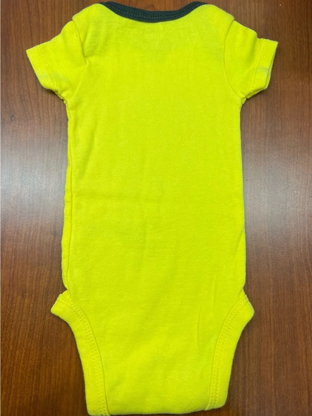 Carter's Yellow Short-Sleeve 'Daddy & Son Building Co.' One-Piece with Navy Trim